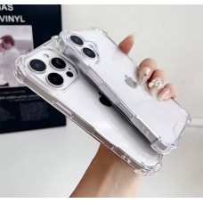 Прозорий протиударний чохол для iPhone 16 pro з посиленими кутами